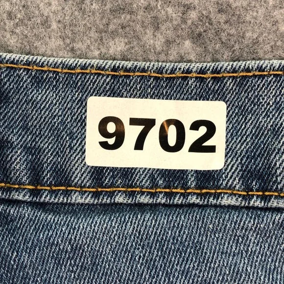 Levis 513 Mens 32x32 Blue Medium Wash Stretch Slim Straight Jeans - Picture 16 of 16